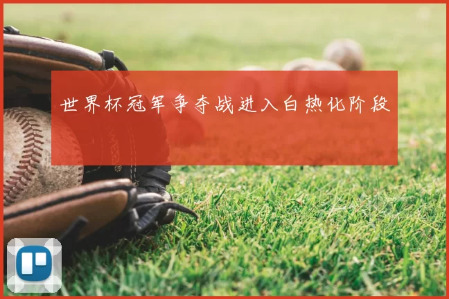 世界杯冠军争夺战进入白热化阶段