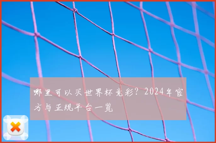 哪里可以买世界杯竞彩？2024年官方与正规平台一览