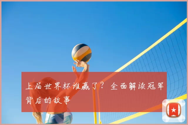 上届世界杯谁赢了？全面解读冠军背后的故事